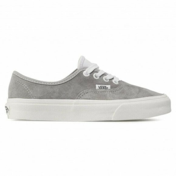 Vans Shoes - NWT VANS AUTHENTIC PIG SUEDE DRIZZLE WHITE WOMEN'S LOW TOP SNEAKER